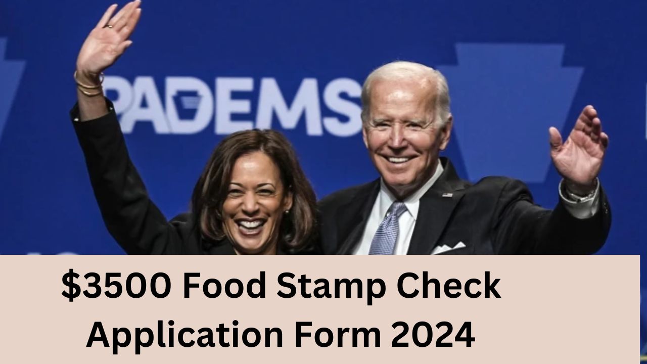 $3500 Food Stamp Check Application Form 2024